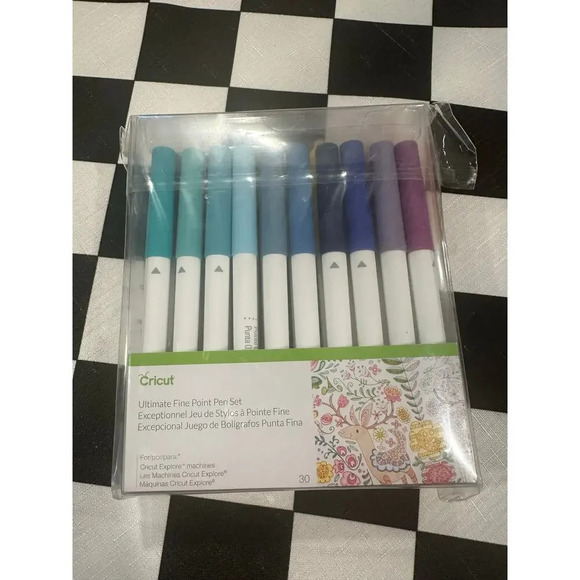 Cricut Ultimate Fine Point Pen Set Vinyl cutting explore set of 30 - Picture 1 of 3